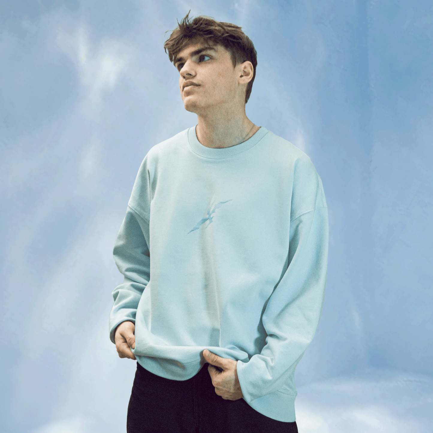 Cyber Core Sweater Ice Blue