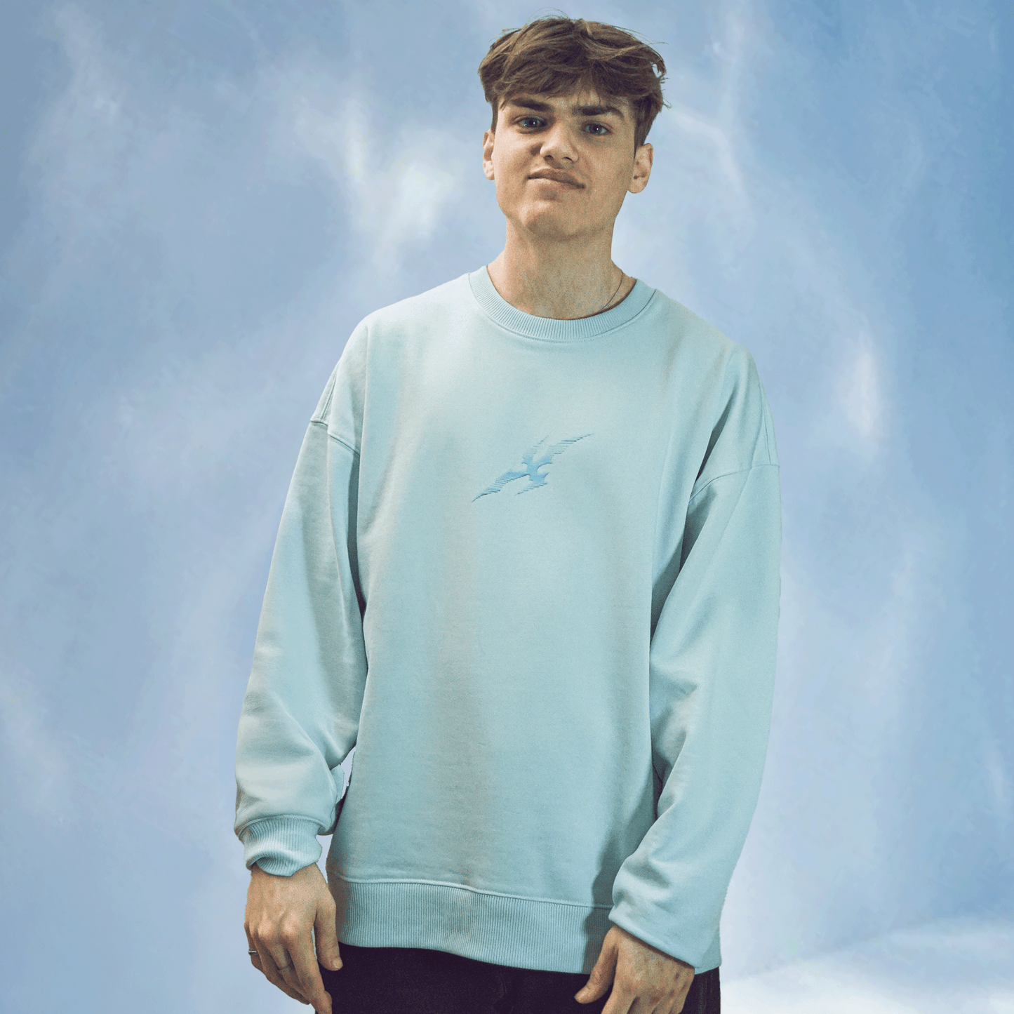 Cyber Core Sweater Ice Blue