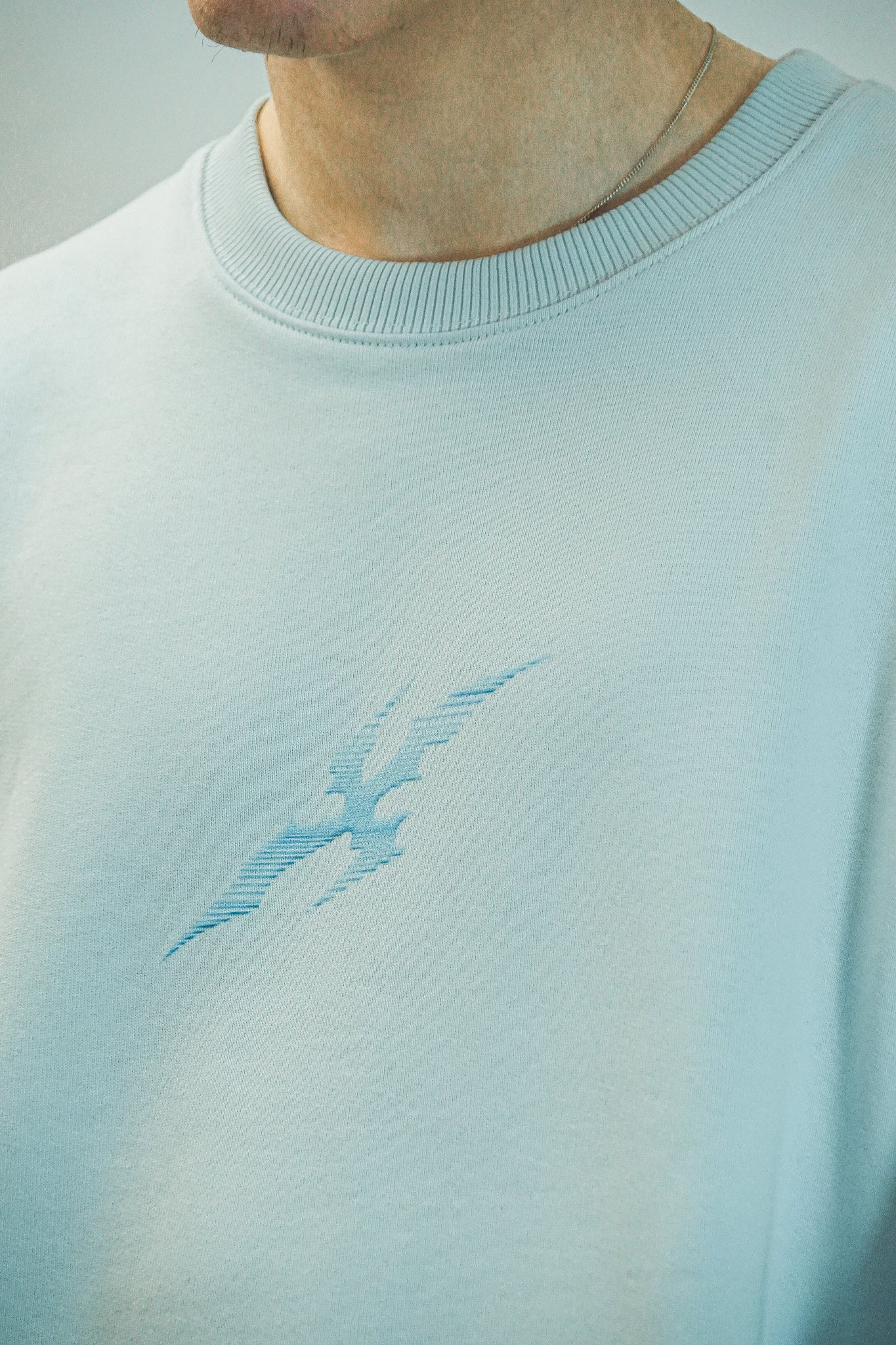 Cyber Core Sweater Ice Blue